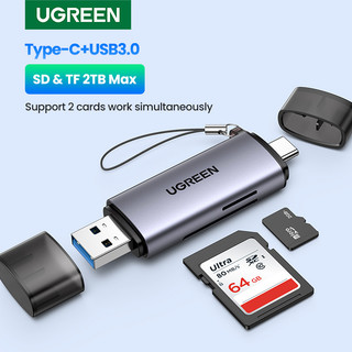 UGREEN Leitor De Cartões USB 3.0 Para SD Micro TF Adaptador De Cartão De Memória PC Acessórios Notebook Inteligente em Oferta na Shopee