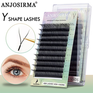 anjosirma preto y Cílios Brasileiros De volume E Extensões De 8-15mm De Vison De Caxemira Maquiagem em