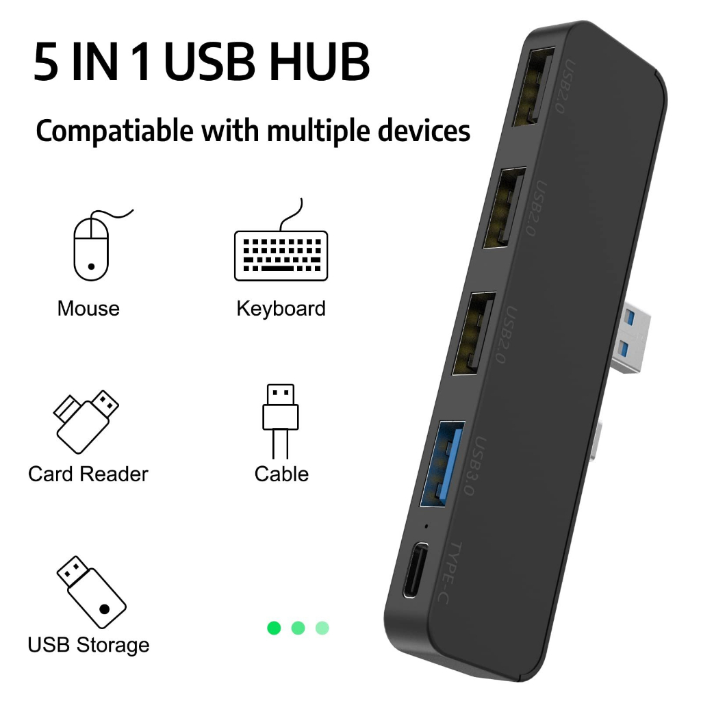 Goojodoq SB HUB Para PS5 USB Extender Adaptador De Expansão De Alta Velocidade Console De Jogos PS5 PS5 Acessório 3.0