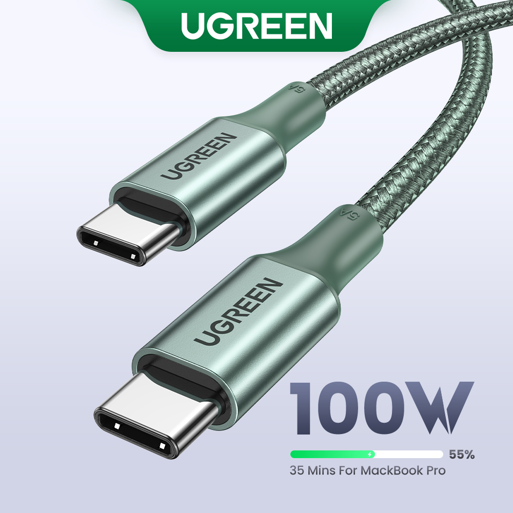 Cabo UGREEN USB C 100W Tipo A Para MacBook Samsung PD100W De Carregamento Rápido QC4.0 em Oferta na Shopee
