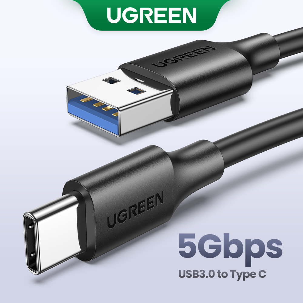 Cabo De Carregamento UGREEN USB Tipo C 5 Gbps Para Samsung Galaxy S9 Nota 8 9 Dados Rápido 3.0 3A Xiaomi 11 em Oferta na Shopee