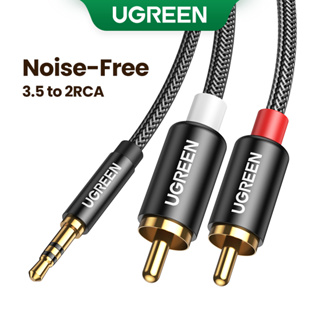 Cabo De Áudio UGREEN RCA HiFi Stereo 2RCA Para 3,5mm AUX Jack 3,5 Y Splitter Amplificadores Home Theater PC Telefone TV em Oferta na Shopee