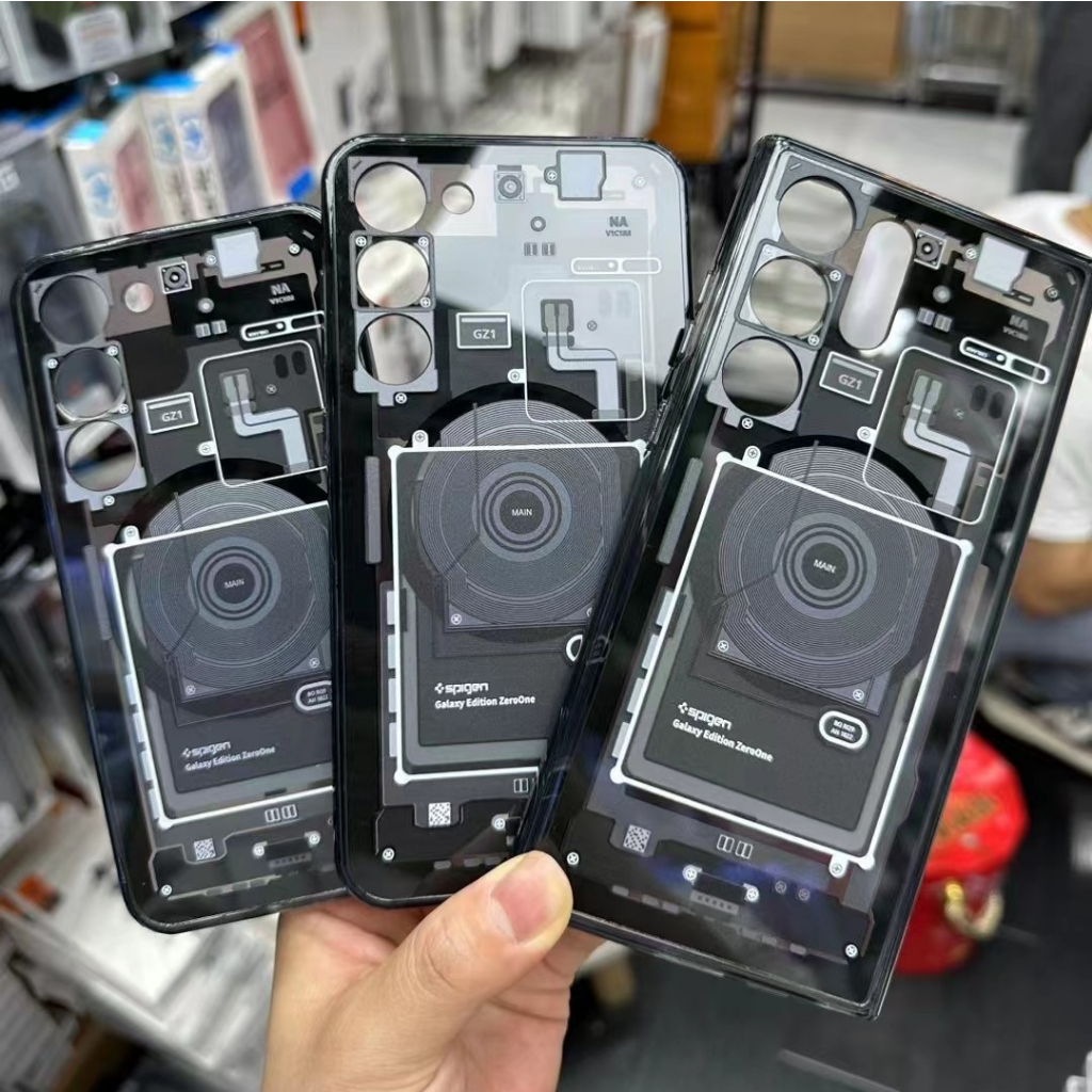 Capa Samsung S25 Ultra S24 Galaxy S23/S23 +/S22 Magnética Spigen Hybrid Zero One Air Cushion Tecnologia Proteção Contra
