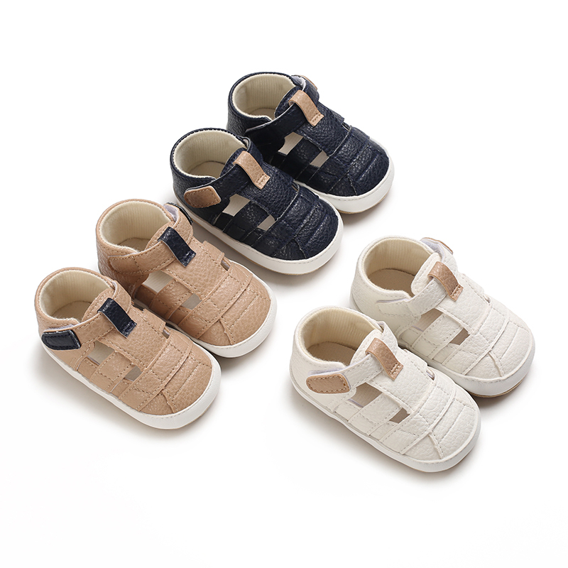 2023 Sapatos De Bebê De Verão Menino Menina Criança Sapatilhas Sandálias De Borracha Macia Sola Antiderrapante Laço Berço Primeiro Para Caminhar