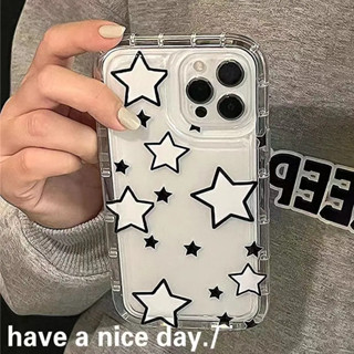 Airbag Transparente Estrela De Brilho Simples Estojo Para Samsung Galaxy A53 A54 A52 A34 A33 A14 A73 A72 5G A13 A32 A51 A71 4G Capa TPU À Prova De Choque