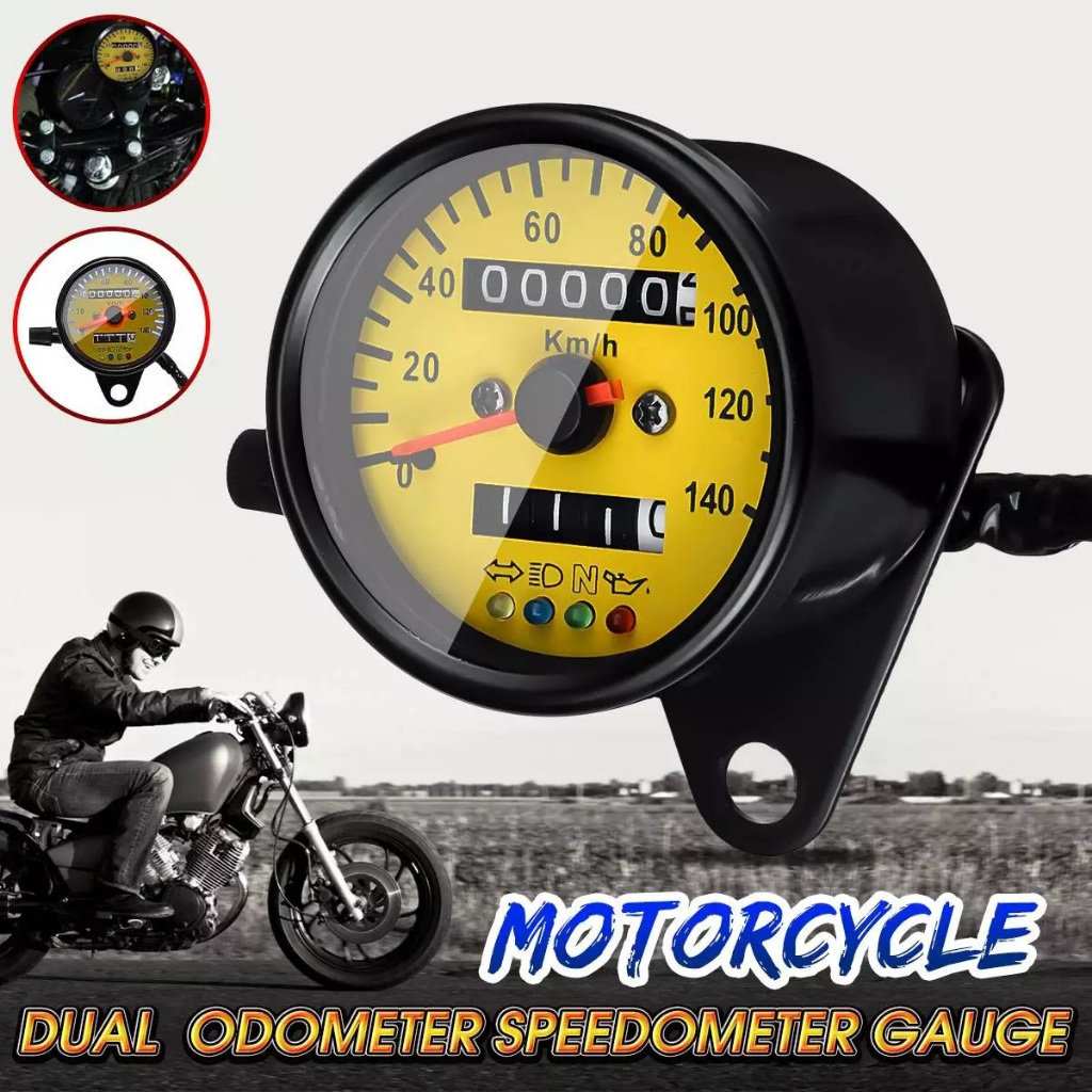 Xinyuan 400 ranger Tianjun CG125 km De Motocicleta retro Modificada Odômetro Duplo Medidor 140kmh