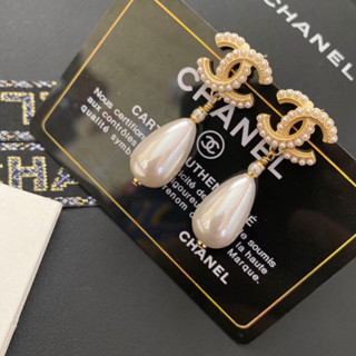 Novo produto Ladies CHANEL Brincos de ouro de alta qualidade para gota d