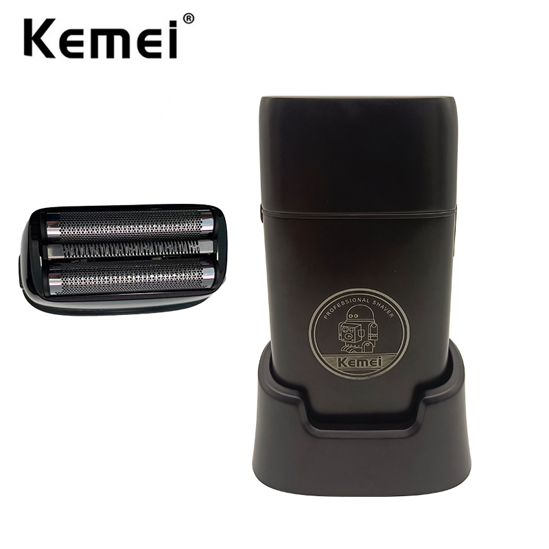Barbeador Kemei Pro De Lâmina Tripla Elétrico Sem Fio De Cabeça Careca Para Homens