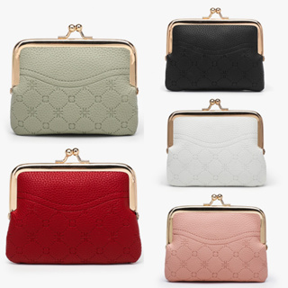 Bolsa Pequena De Couro PU Carteira De Troca De Kiss-lock em Oferta na Shopee