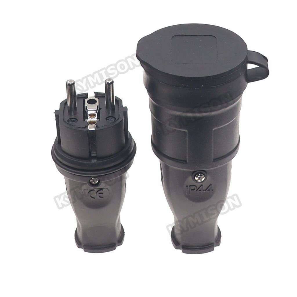 França Tomada Fêmea À Prova D'água 16A Elétrica Macho Schuko Plug 250V AC Adaptador De Energia 4000W Industrial