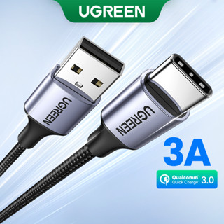 Cabo Ugreen 3A USB Tipo C Para Samsung S21 S20 Xiaomi Mi 11 Telefone Móvel Jogos De Carregamento Rápido Angular