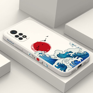 Capa Para Telefone Com Respingos De Ondas Xiaomi Redmi Note 12S 12 Pro PLus 4G 5G Fashion Cover Confortável
