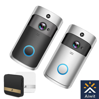 Câmera De Vídeo Inteligente WiFi EKEN V5 Com Intercomunicador Visual Visão Noturna Chime Segurança Doméstica Sem Fio Para Porta IP Bell