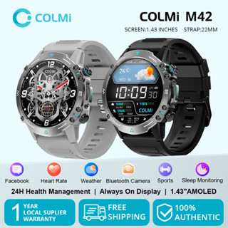 COLMI M42 Smartwatch Relógio Inteligente Tela AMOLED 410mAh Bateria Longa IP68 Calculadora À Prova D