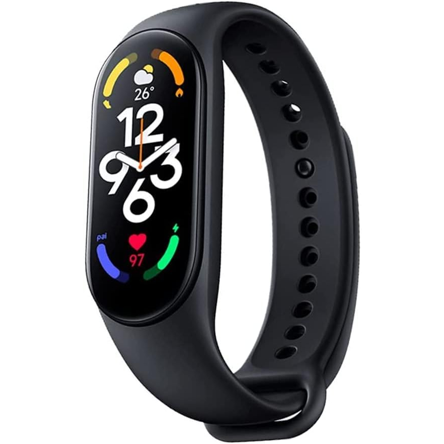 Mi Band 7 Edição Padrão Smart Bracelet 1.62'AMOLED BT 5.2 Com 120 Modos De Treino Análise De Exercícios Profissionais Chineses E Inglês Versão Original Preta