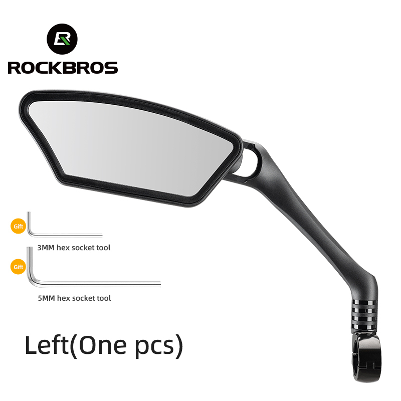 ROCKBROS Espelho Retrovisor De Bicicleta 360 ° Rotação Ajustável Guidão Universal De Grande Ângulo Acessórios