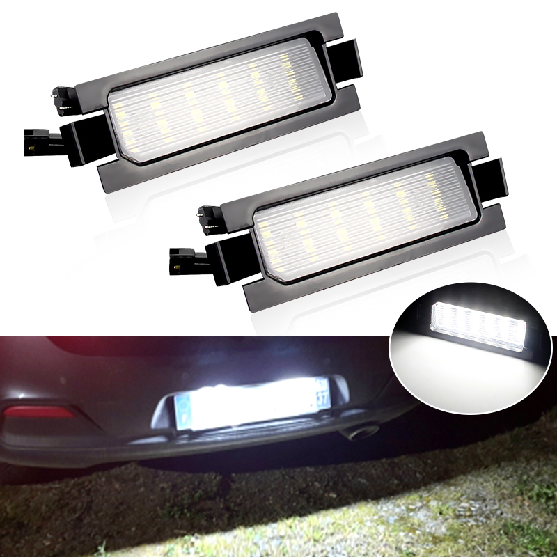 2Pcs Carro Luz de Placa de Licença LED Livre de Erros Para Kia PRO Cee'd Hyundai I30 GD CW Elantra GT Accent HB20