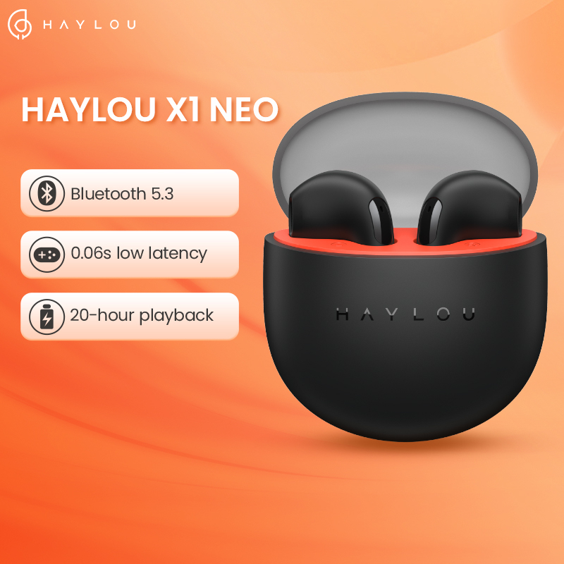 HAYLOU X1 Neo True Wireless Earbuds Bluetooth 5.3 Fones De Ouvido 0.06s Tempo De Espera Curto Fone TWS Com Controle De Toque Da Bateria