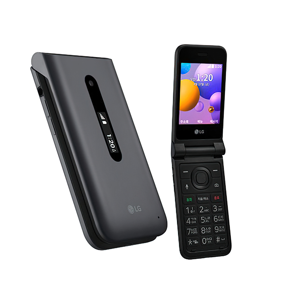 Telefone Celular Barato Marca Nova Telefone Celular Original LG Y120 Pasta 2 Dual SIM Celular Flip Dual Screen Celular