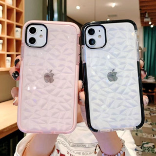 Transparente Com Estampa Diamante 3D Cristal case capinha capa para IPhone 11 12 Pro max x xs xr 7 8 plus