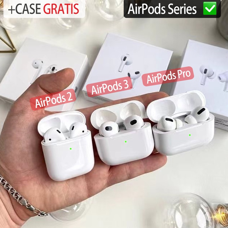 Apple airpods 2/3/4 Pro2 Wireless Earphones GPS renames Super Bass Bluetooth earphones with microphone em Oferta na Shopee