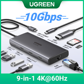 UGREEN HUB 10Gbps USB C 4K60Hz Tipo Para HDMI RJ45 Ethernet PD100W MacBook iPad Huawei Sumsang PC Tablet Telefone 3.0 em Oferta na Shopee