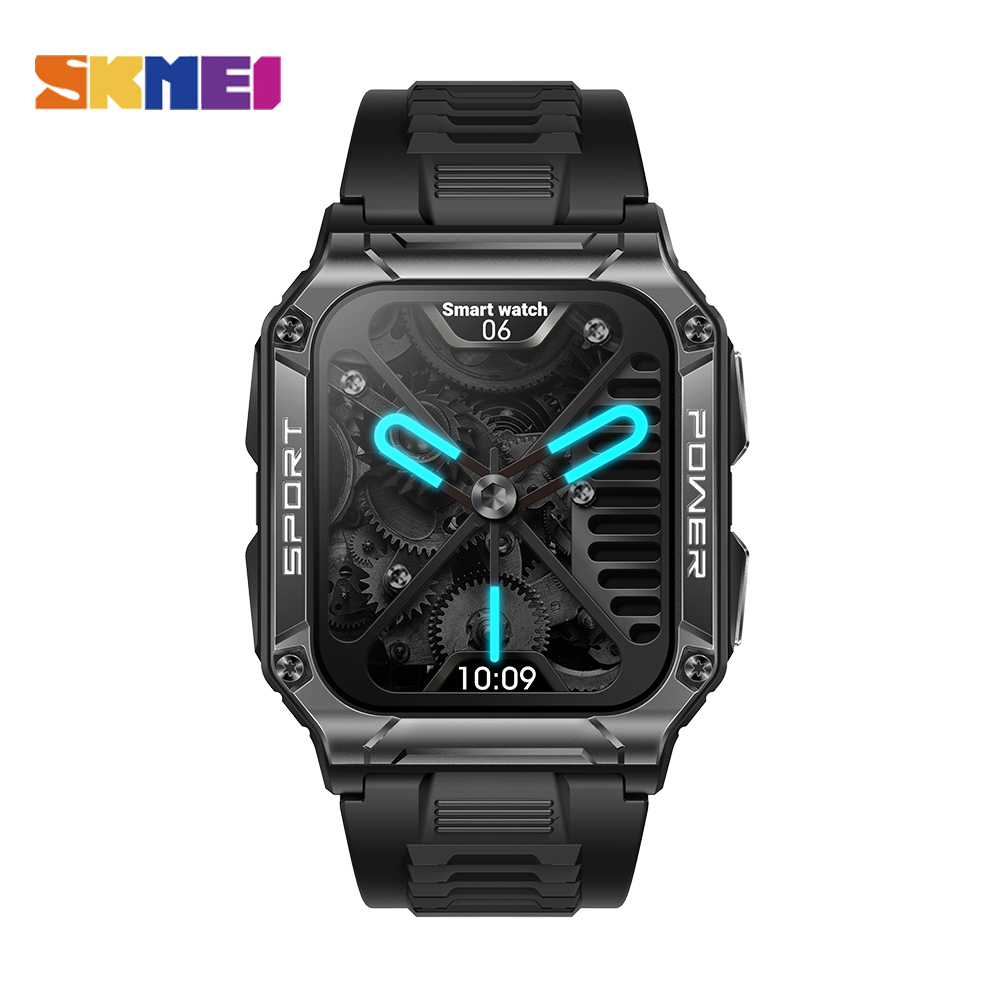 SKMEI 1,95 Polegadas 400mAH Relógio De Chamada Bluetooth De Grande Capacidade Monitoramento Da Saúde IP68 Smartwatch Inteligente À Prova D'água