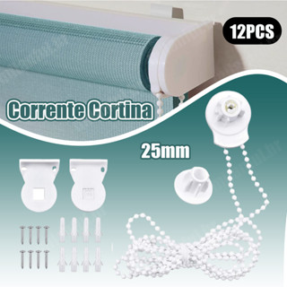 Persiana Rolo Kit De Peças Completo Com Corrente E Emenda Mon 25mm Rolo Conexões Cegas Kit De Corrente De Miçangas Artesanais Faça Você Mesmo Acessórios De Reparo Para Cortina Da Janela Do Quarto Doméstico