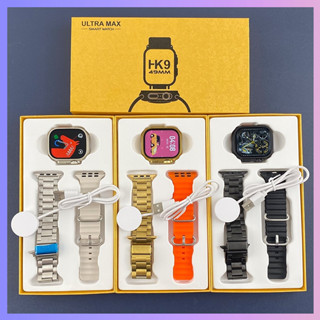 (Entrega rápida)Relógio Ouro Inteligente Hk9 Ultra 49mm 2.02 " Tela Novo Smartwatch Duplo Com Bluetooth Chamada Fivela Real Parafuso 62GQ