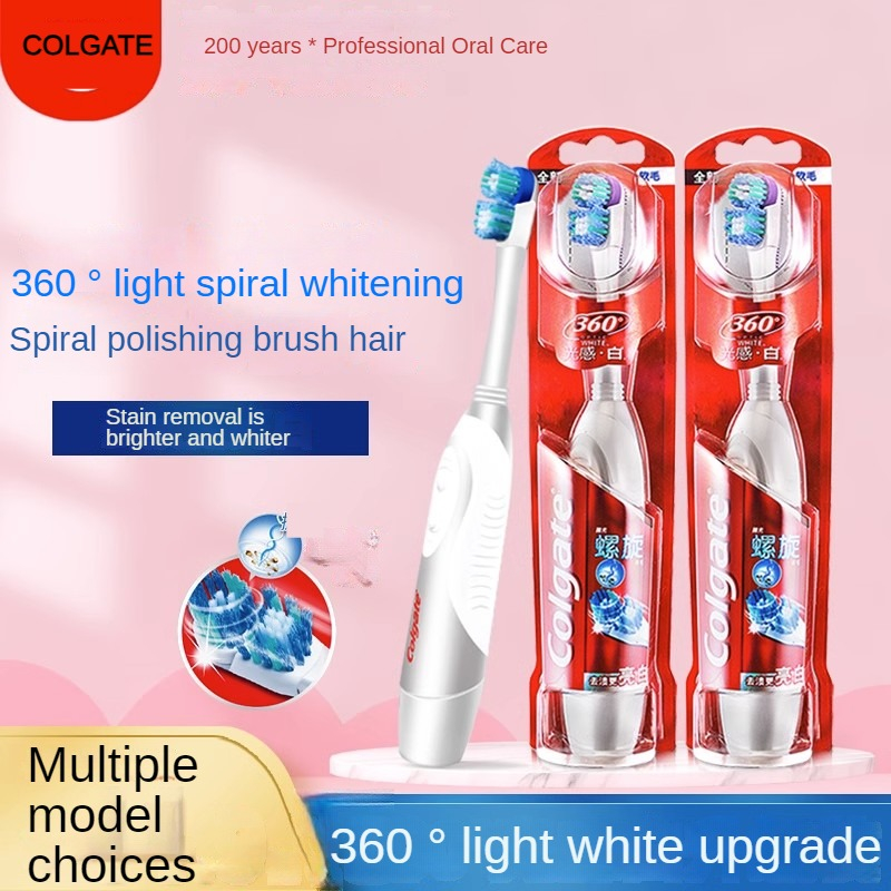 Escova De Dentes Elétrica Colgate De Limpeza oral Completa 360 Graus Cerdas Macias Cabeça De Substituição Para Adultos