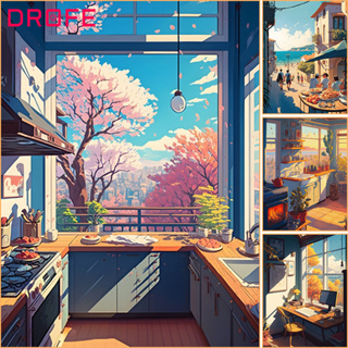 Pintura Por Números Sobre Tela Kit Diy Para Adultos Cenário Desenho Tinta Acrílica Óleo Foto De Coloração Arte 30 * 40cm Sem Moldura em Oferta na Shopee