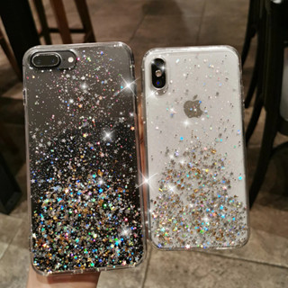Lantejoulas De Luxo Glitter Bling Estojo Para iPhone 15 Pro Max Plus 11 12 13 14 XR XS 7 8 Mini Moda Capa Macia Transparente