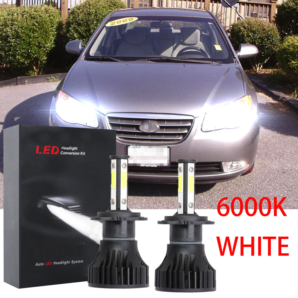 Para HYUNDAI ELANTRA IV Saloon (HD) 2006-2011 Lâmpadas De Farol Dianteiro Do Carro-Kit De LED 6000K Substituir Halogênio