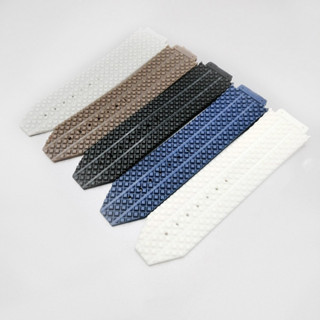 Bracelete De Borracha Macia Para Relógio H-UBLOT BIG BANG Fivela Esportiva Dobrável De 17x25mm Pulseira De Silicone À Prova D