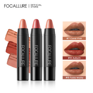 Batom FOCALLURE Mate à Prova d’Água de Longa Duração com 19 Cores/Batom Fácil de Usar/Cosmético Labial/Maquiagem