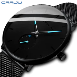 Relógios Masculinos CRRJU Marca Original Casual À Prova D'água 2150 XG