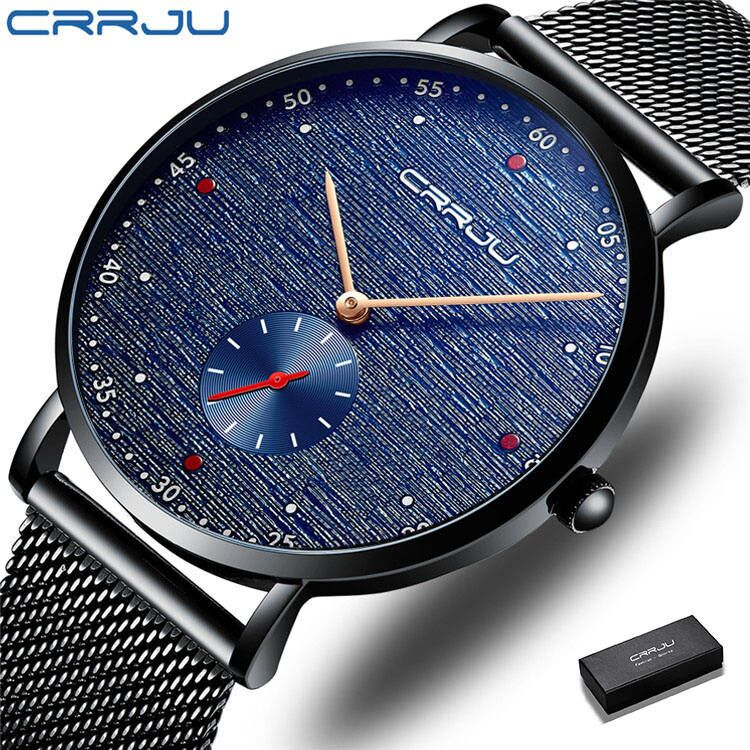 Crrju Crju Relógio Masculino À Prova D'água 2163 em Oferta na Shopee