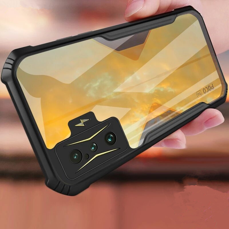 Capa Transparente À Prova De Choque Xiaomi Mi Poco F8 F7 Ultra F6 Pro F5 F4 GT F