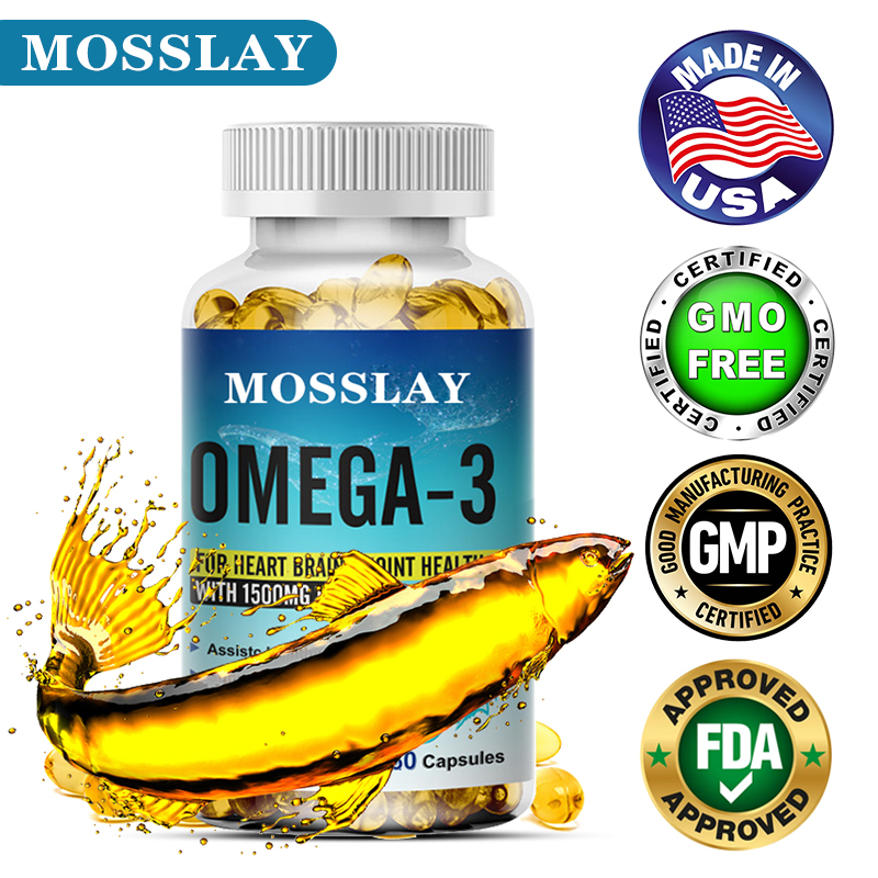 Omega-3 Cápsulas De Óleo De Peixe-Suporta Função Imunológica Saudável De Coração , Cérebro E Juntas