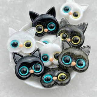 5 Peças 3D Gato Gato Gato Fofo Gato Fofo Resina Plana Acessórios de Artesanato para Celular Suprimentos de Arte