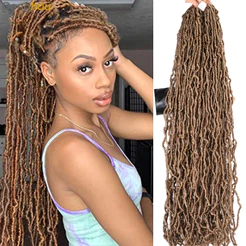 36 Polegadas Super Longos E Macios Locs Crochê Cabelos Verde Mix Blue Faux Croiding Hair Curly Dreads Fechaduras Para Looped