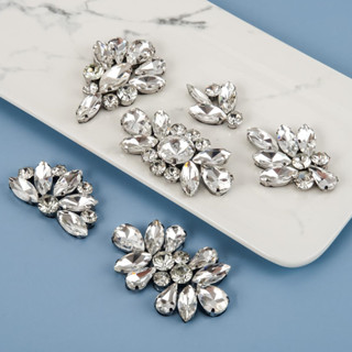 QIAO Diamond Beaded crystal Patches Adesivos De Cristal Rhinestone De Cola Para As Costas Applique patch Decorações De Roupas