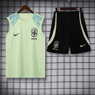 Fato de treino de futebol verde Fato de treino de futebol de manga curta calça preta com bolsos pode ser personalizado Fato de treino esportivo