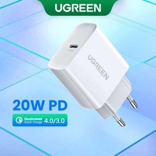 Carregador Ugreen USB Tipo C Para iPhone PD 4.0 Dispositivo De Carga Rápida iPad Huawei 14 13 12 11 Pro Max Google Xiaomi Honor Samsung 20W