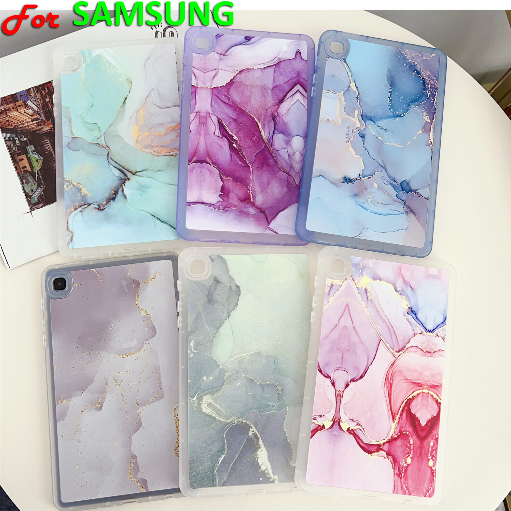Para Samsung Galaxy Tab A8 A7 S6 Lite S7 FE S7+ S8+ S8 Capa De Mármore Moda Silicone Espessada 12.4 11.0 10.5 10.4 8.7 " A 8.0" SM-T295 T290 SM-T500 5505 T509 P610 P613 P615 SM-P619 SM-X200 X205 X207 T225 T220