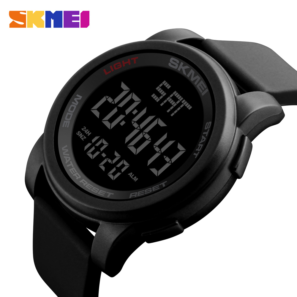 Relógio Digital Multifuncional SKMEI reloj hombre Sport Watch Men Alarme 5Bar À Prova D'água em Oferta na Shopee