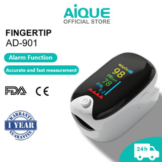 AIQUE Oxímetro De Pulso Bluetooth De Leitura Precisa E Rápida spo2 monitor De 1 Ano De Garantia ! AD901