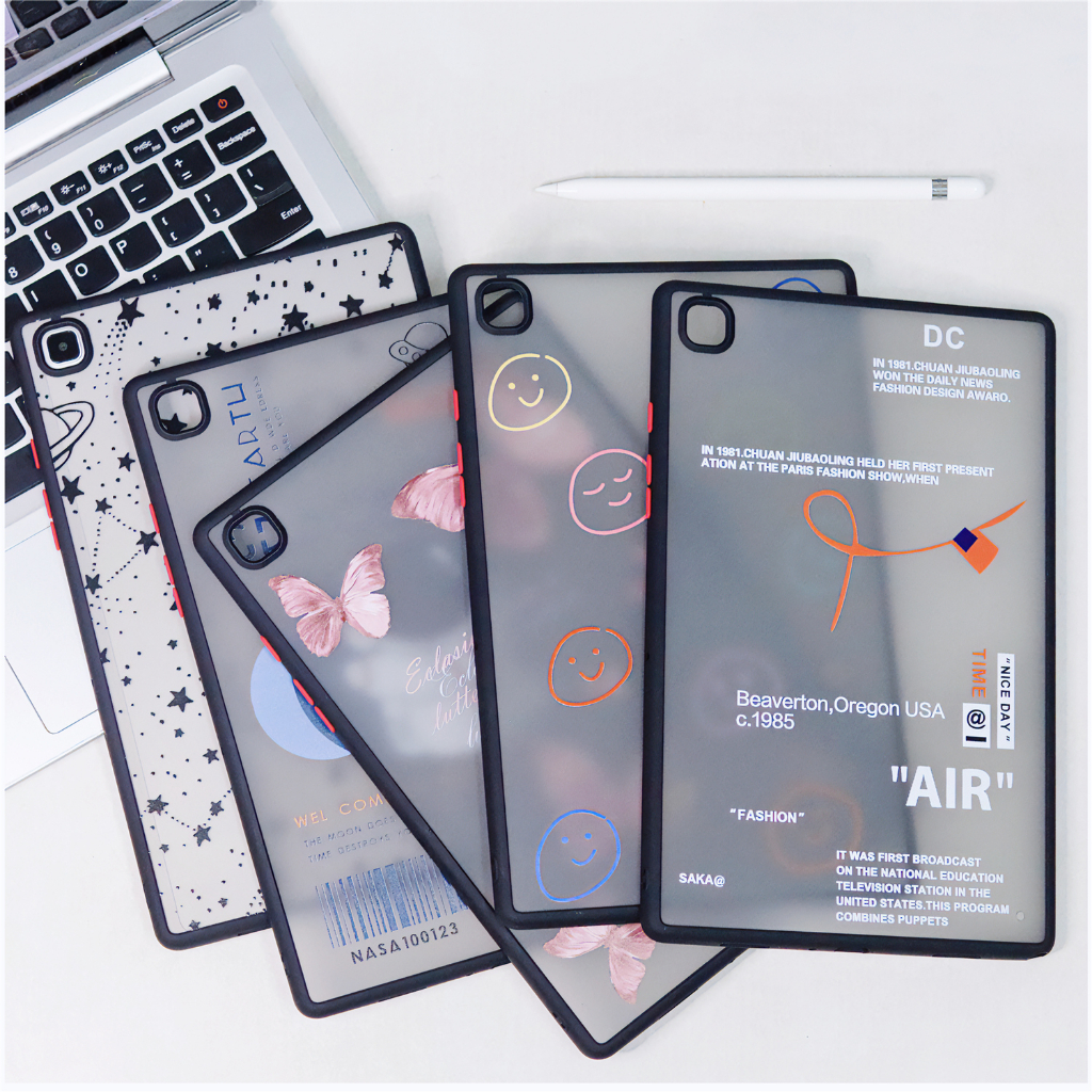 Para Samsung Galaxy Tab A8 A7 Lite Moda Padrão Legal Tab A (8.0",2019) SM-T295 SM-T290 Capa Traseira Translúcida TPU PC 10.5" SM-X200 SM-X205 SM-X207 10.4" SM-T500 T505 T509 8.7" SM-T225 SM-T220