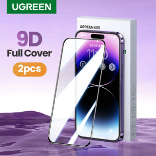【 2Pcs 】 UGREEN Para iPhone 14 13 Series Protetor De Tela Plus Pro MaxTempered Glass 9D Com Estrutura Fina
