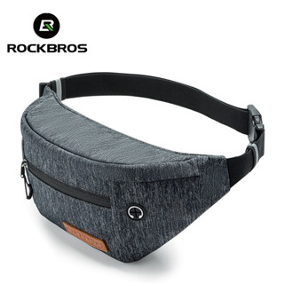 Saco De Ciclismo Rockbros Portátil De Cintura Lazer Três Camadas 1,5l Ombro Mensageiro Ajustável Para Bicicleta Acessórios